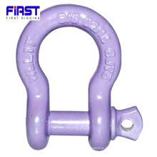 China Supply Manganese Steel Bow Shackle with Safety Pin